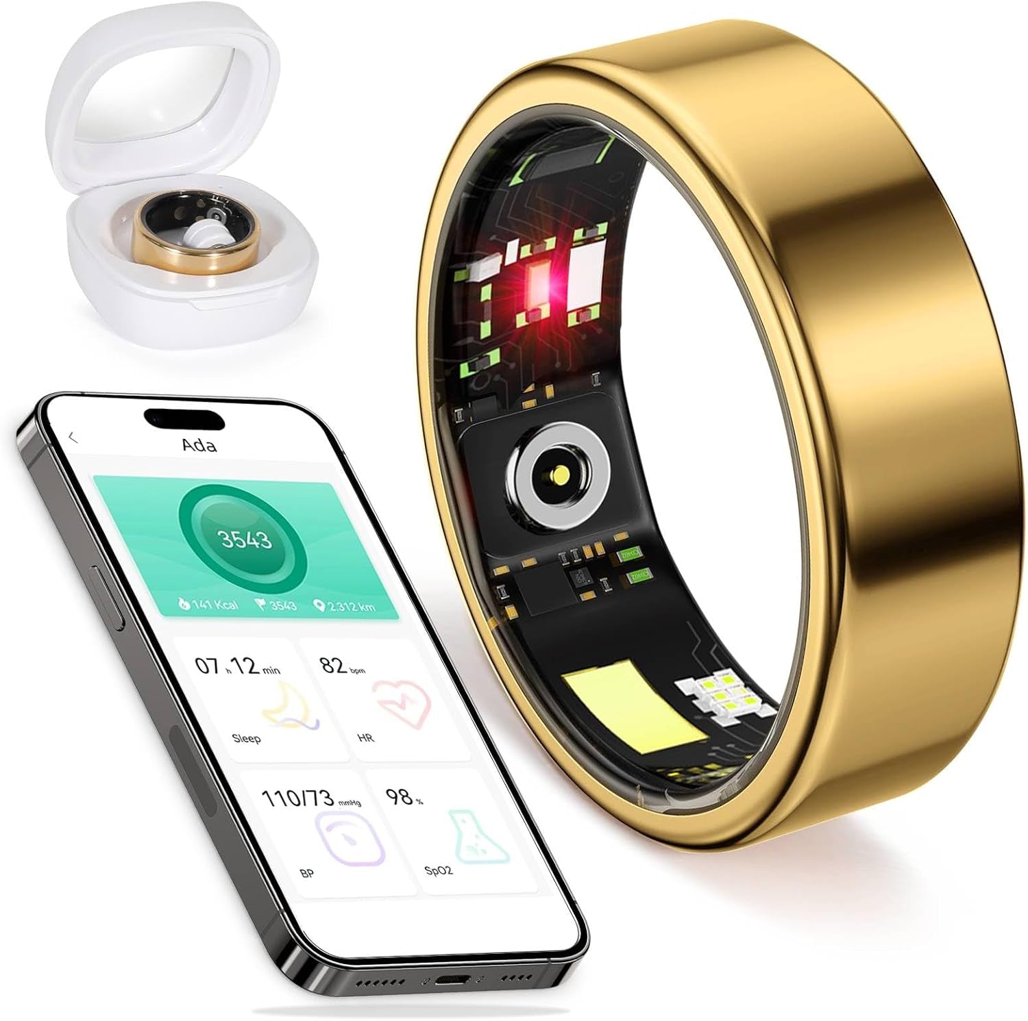 Health Tracker and Sleep Monitor for Women - Gold9#