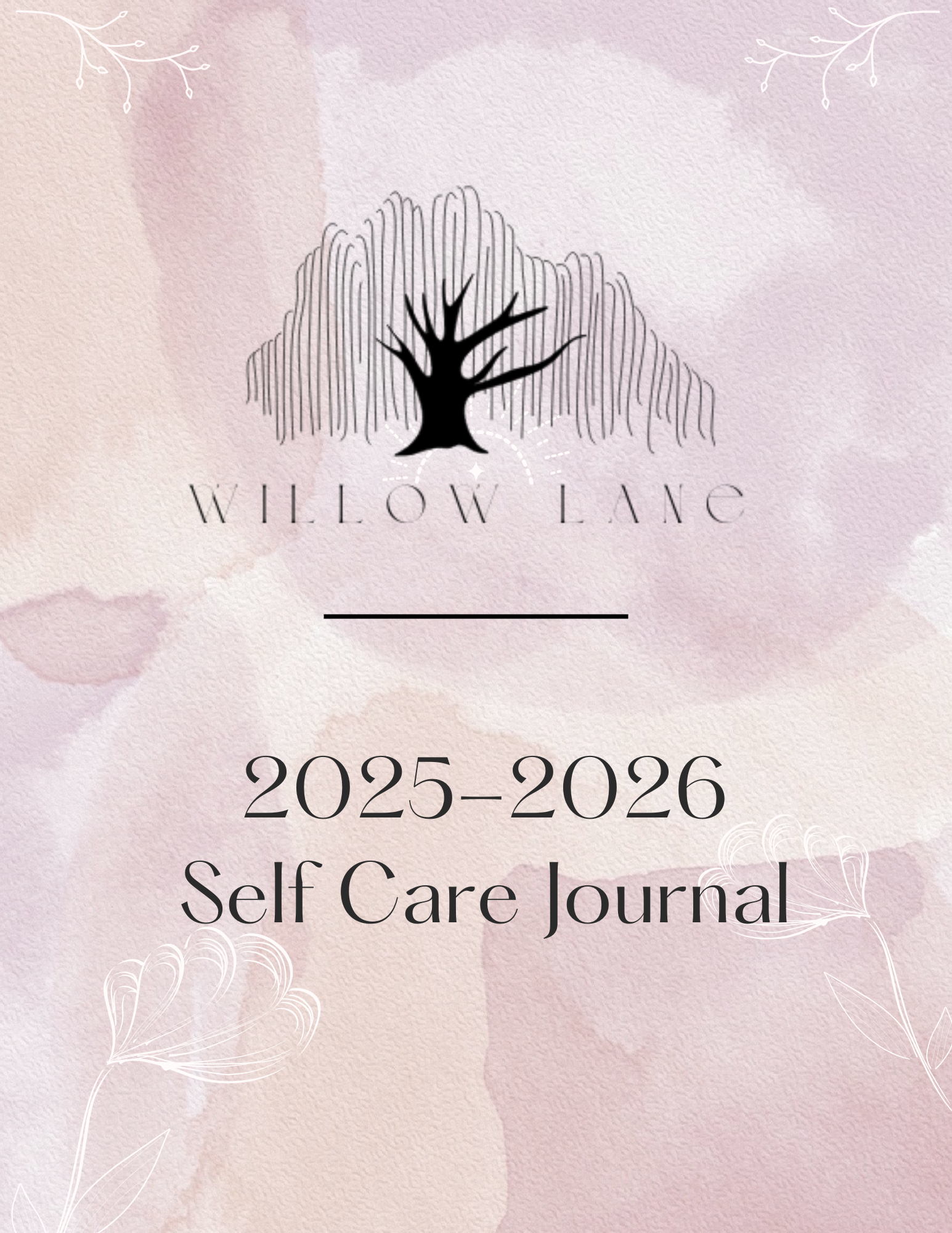Willow Lane 2025-2026 Self Care Journal
