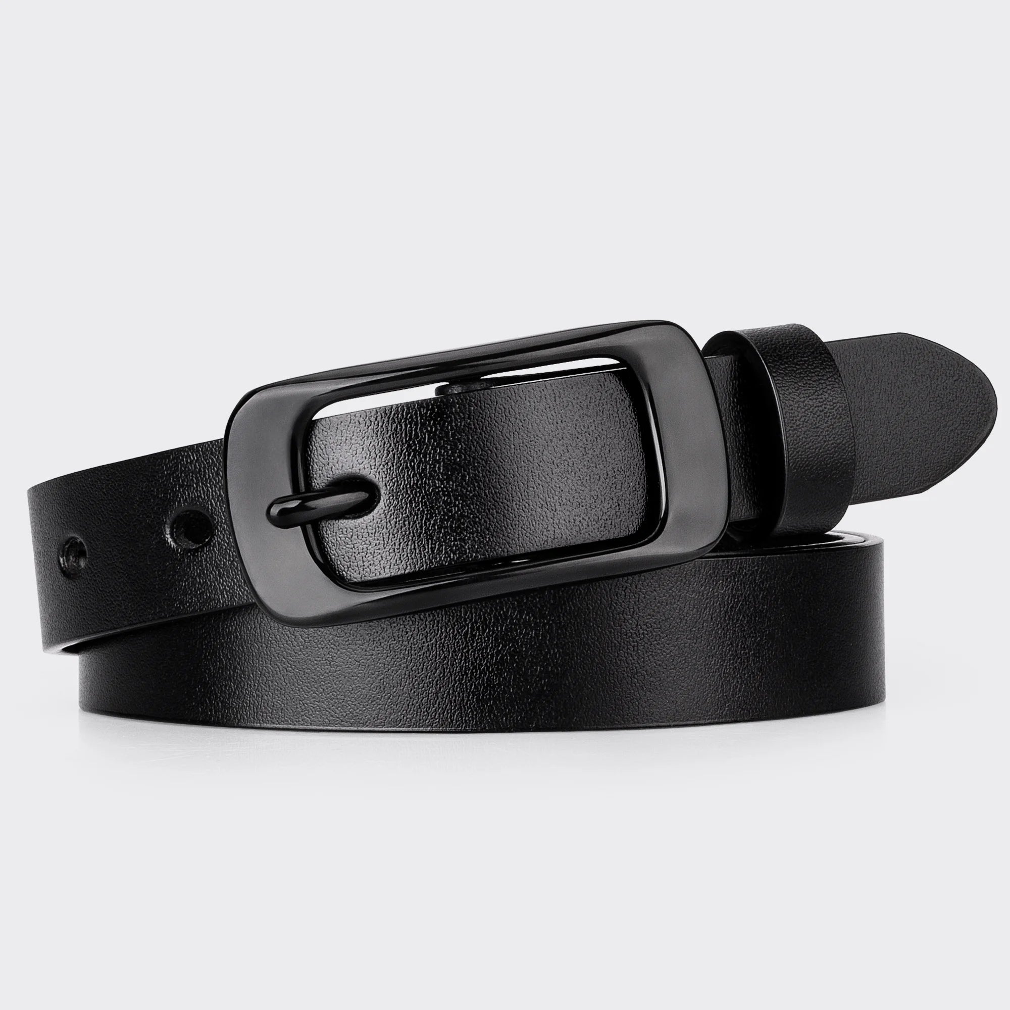 Womens Belts Leather Black Belts for Women Belt for Jeans Black Pin Belt Buckle