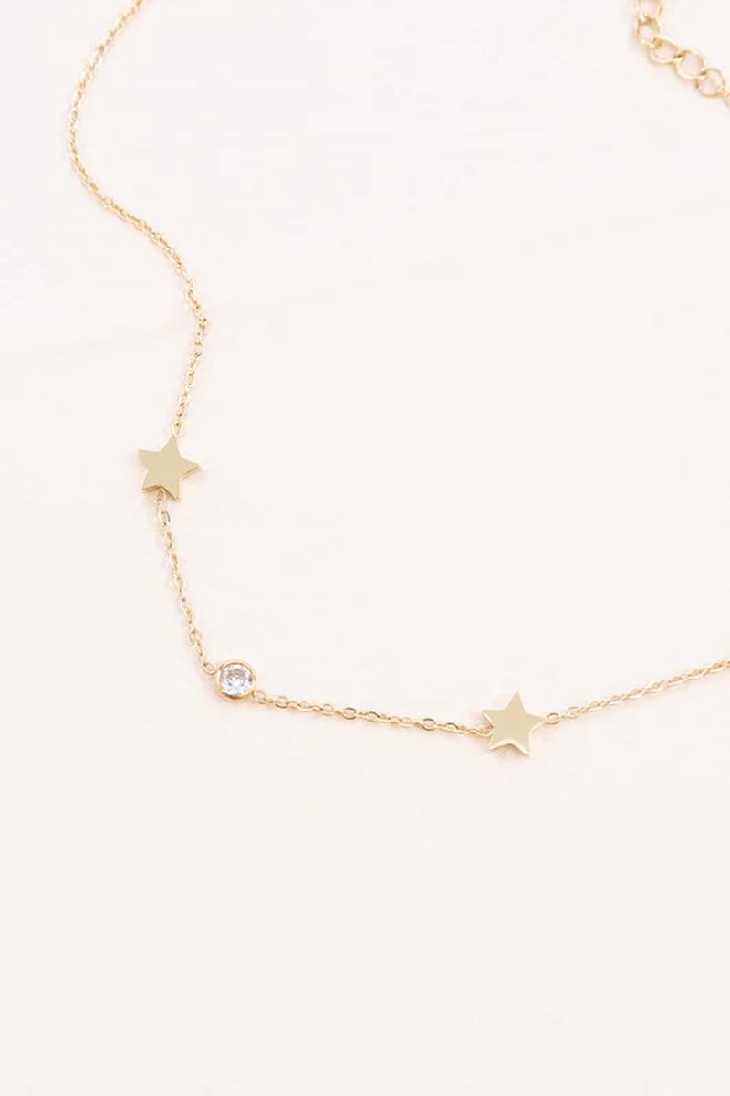 Starry Eyed Rhinestone Anklet